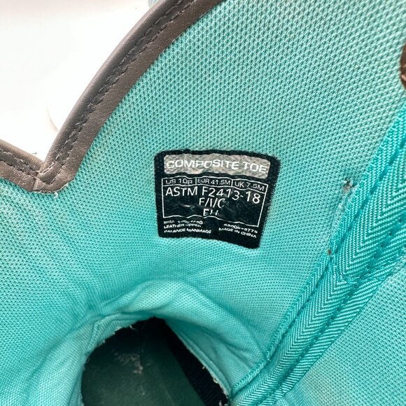 Ariat Fatbaby Women Sz 10B Brown Teal Leather Pull On Composite Toe Cowboy Boot - Picture 10 of 13